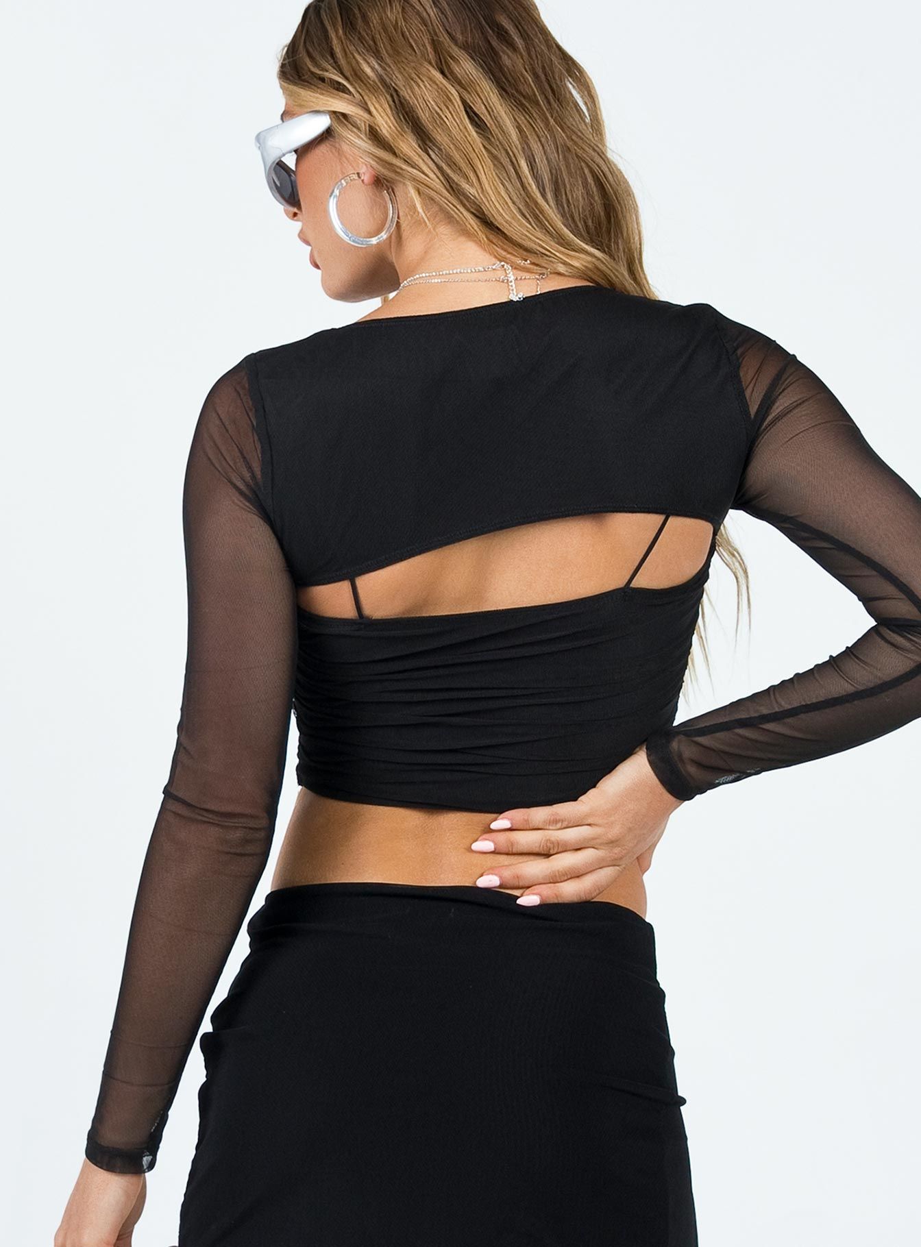 Kersey Long Sleeve Top Black sold by Princess Polly product image thumbnail 5