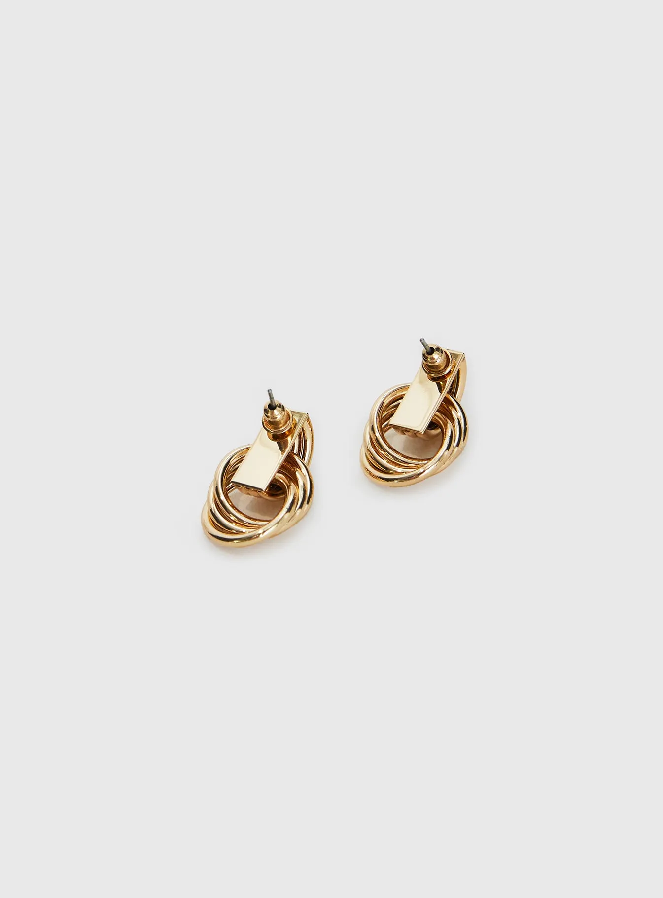 Trishy Linked Earrings Gold sold by Princess Polly product image thumbnail 3