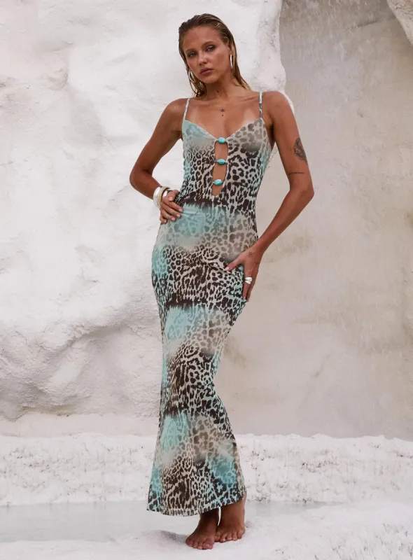 Mi Casa Maxi Dress Animal sold by Princess Polly
