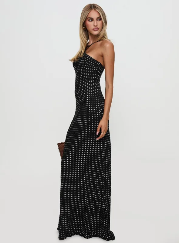 Evyn Halter Maxi Dress Polka Dot | Parallel Evyn Halter Maxi Dress Polka Dot | Parallel