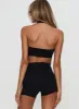 Return Serve Halter Active Top Black sold by Princess Polly