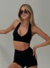 Return Serve Halter Active Top Black sold by Princess Polly
