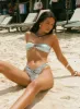 Macs Bandeau Bikini Top Leopard sold by Princess Polly