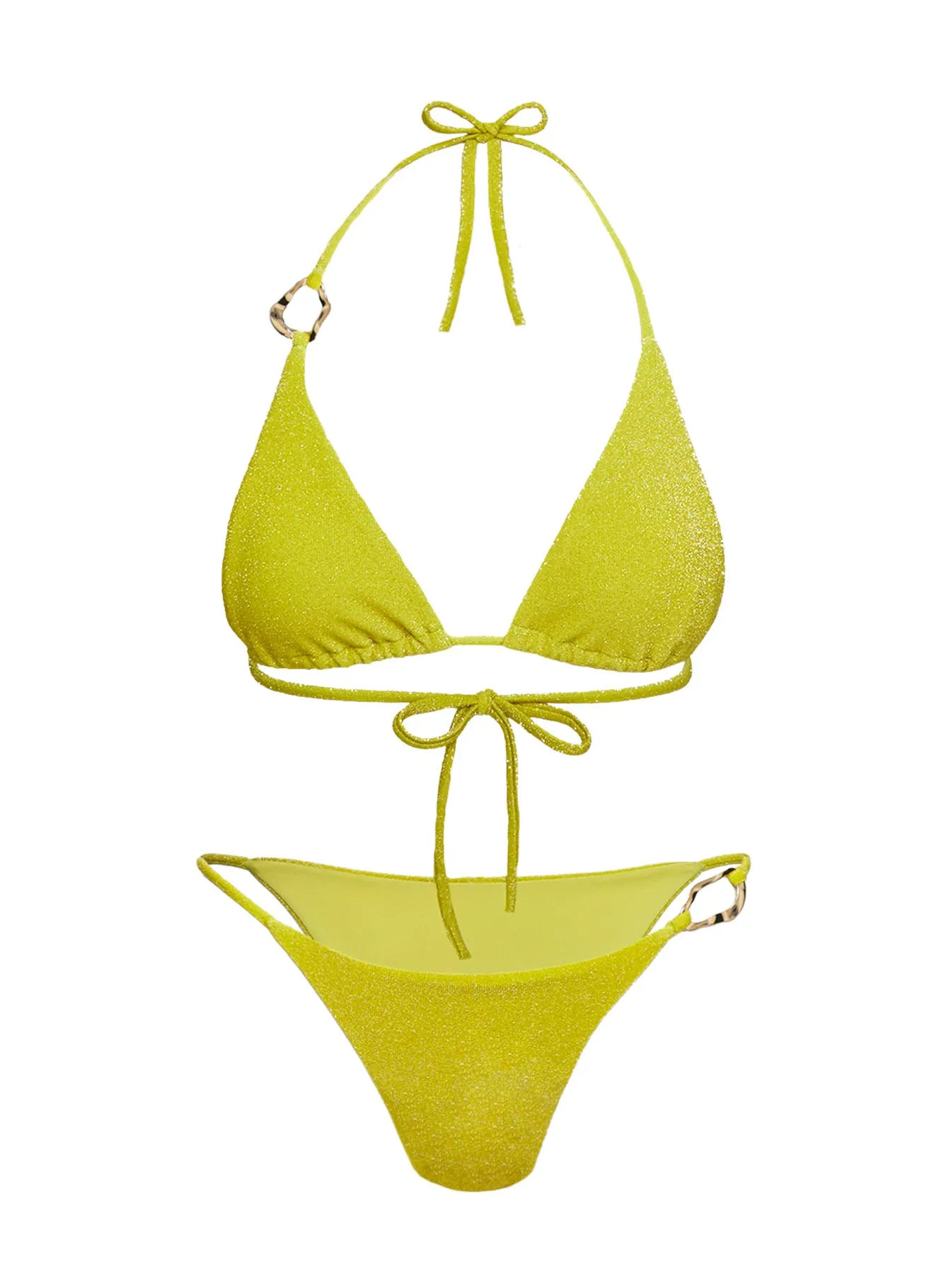 Centric Glitter Bikini Bottom Green sold by Princess Polly product image thumbnail 5