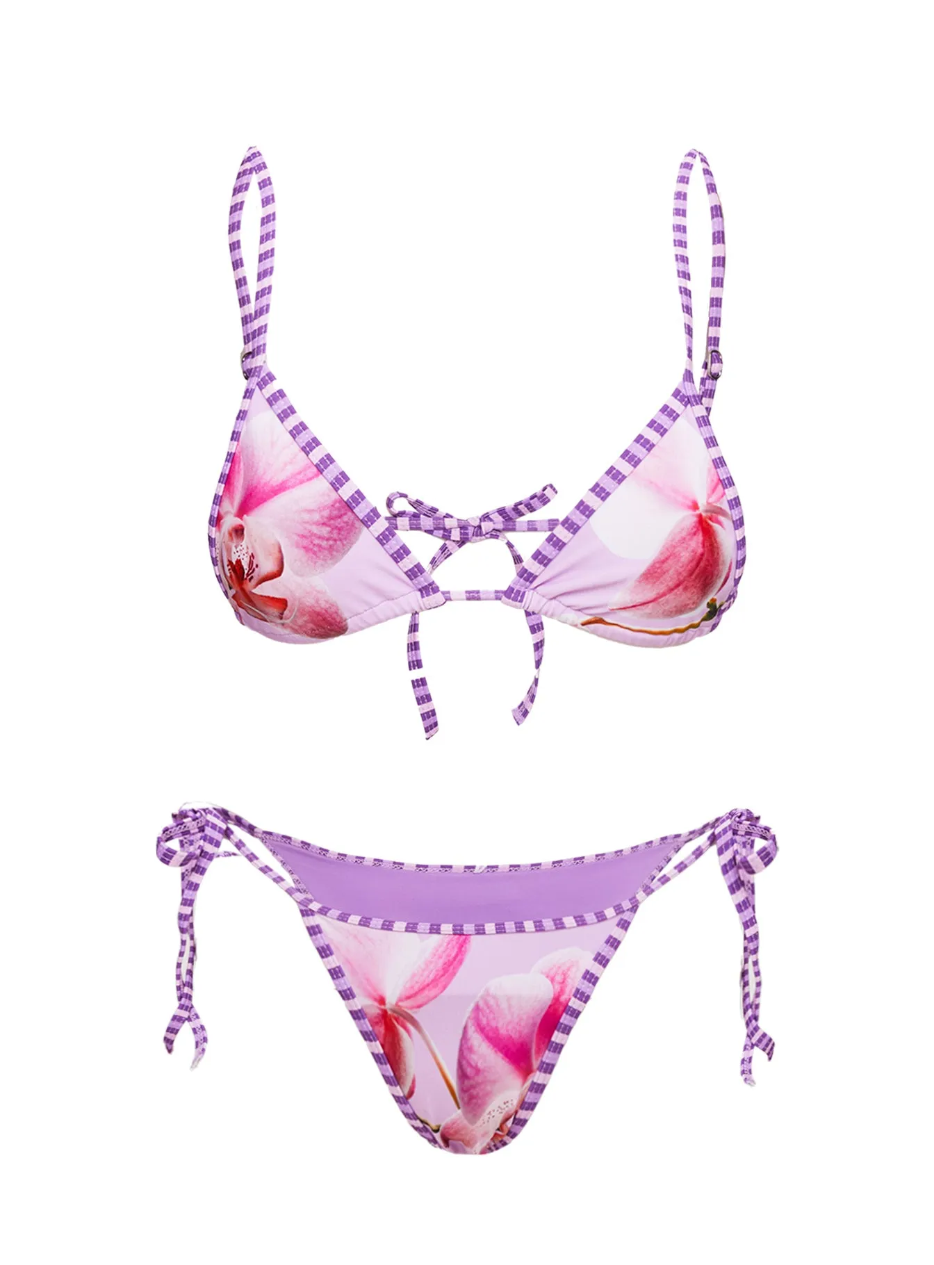 Blaylock Triangle Bikini Top Pink Orchid sold by Princess Polly product image thumbnail 5