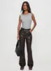 Nolene Low Rise Pants Chocolate sold by Princess Polly