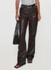 Nolene Low Rise Pants Chocolate sold by Princess Polly