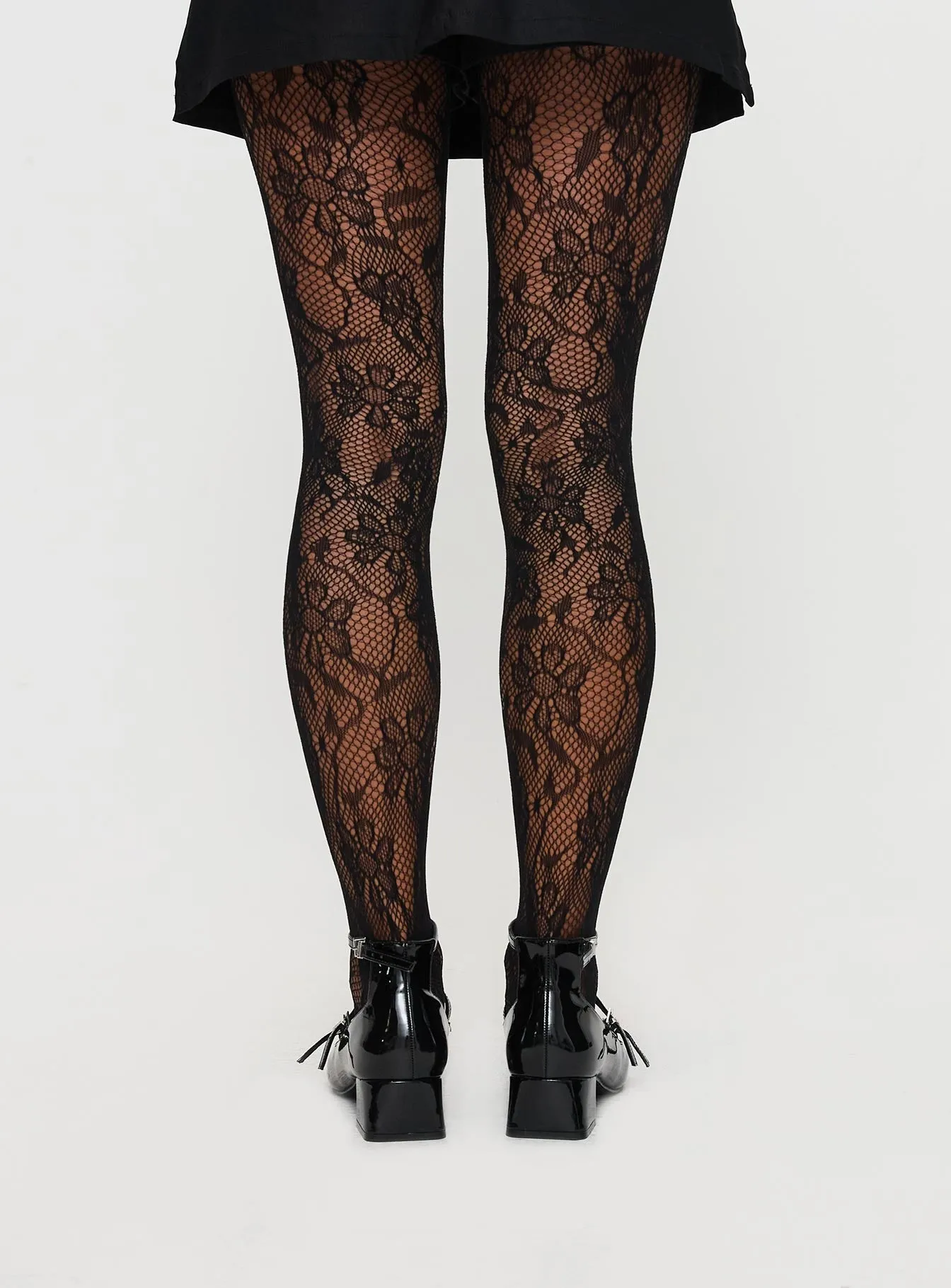 Fior Lace Stockings Black sold by Princess Polly product image thumbnail 4