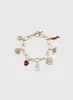 So Spicy Charm Bracelet Gold sold by Princess Polly