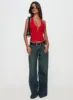 Come See Me Tie Up Halter Top Red sold by Princess Polly