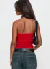 Come See Me Tie Up Halter Top Red sold by Princess Polly