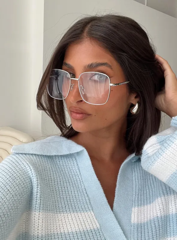 Girl I Was Glasses Silver sold by Princess Polly