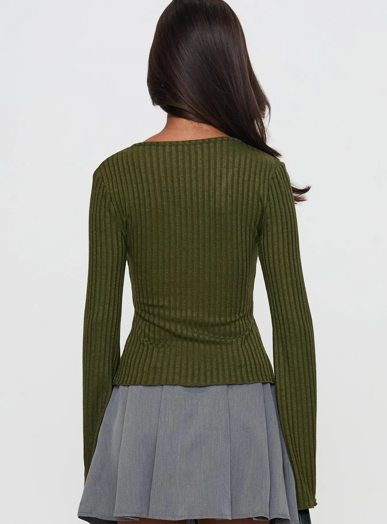 Allona Long Sleeve Top Green sold by Princess Polly product image thumbnail 4