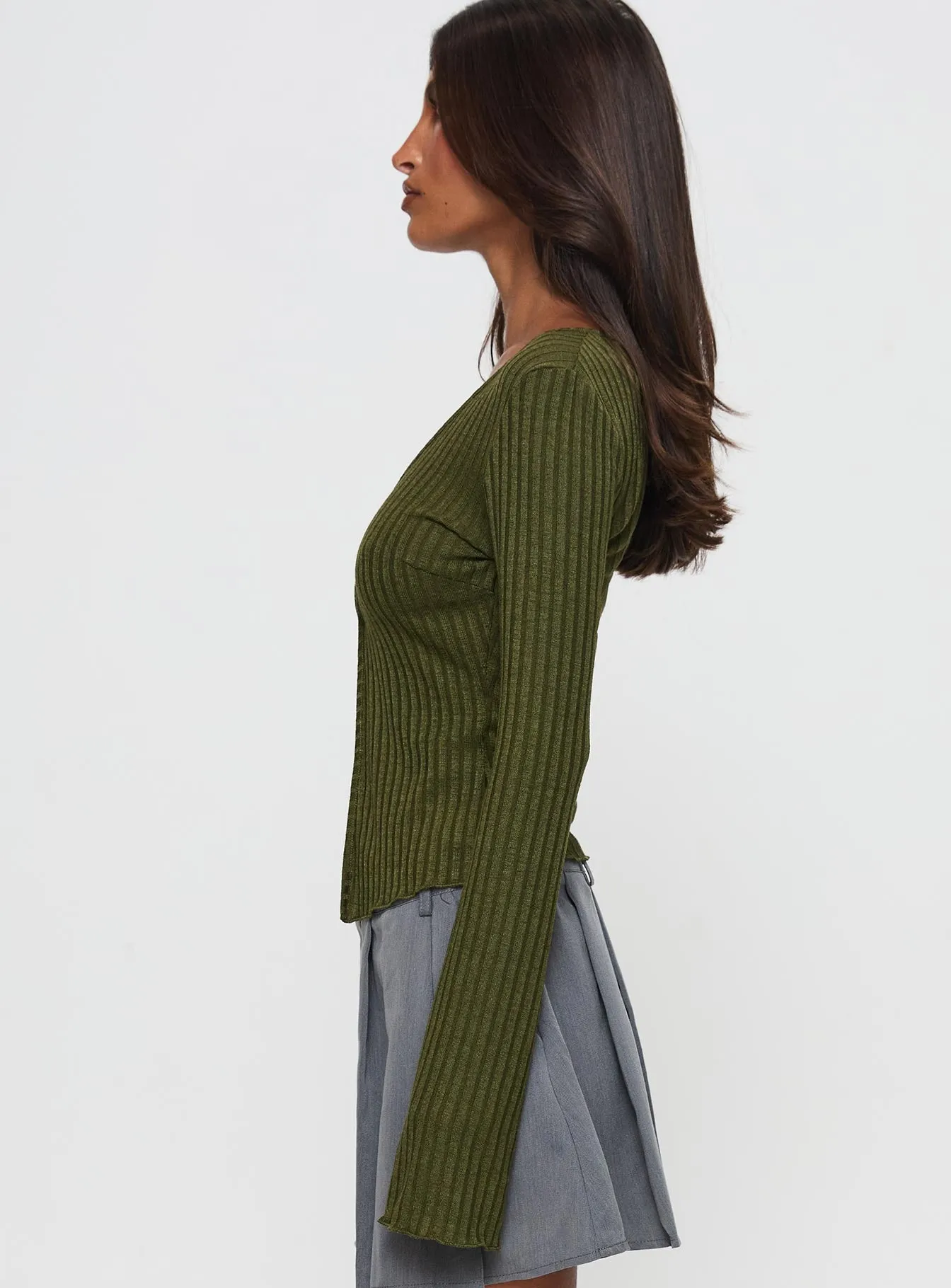 Allona Long Sleeve Top Green sold by Princess Polly product image thumbnail 3