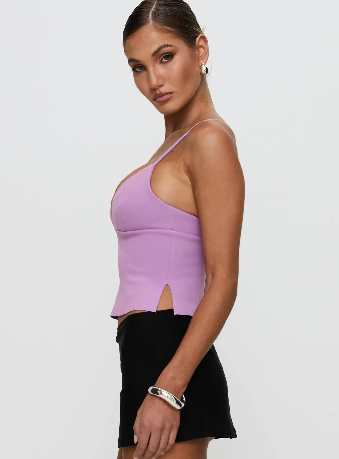 Sculpture Top Lilac sold by Princess Polly product image thumbnail 4