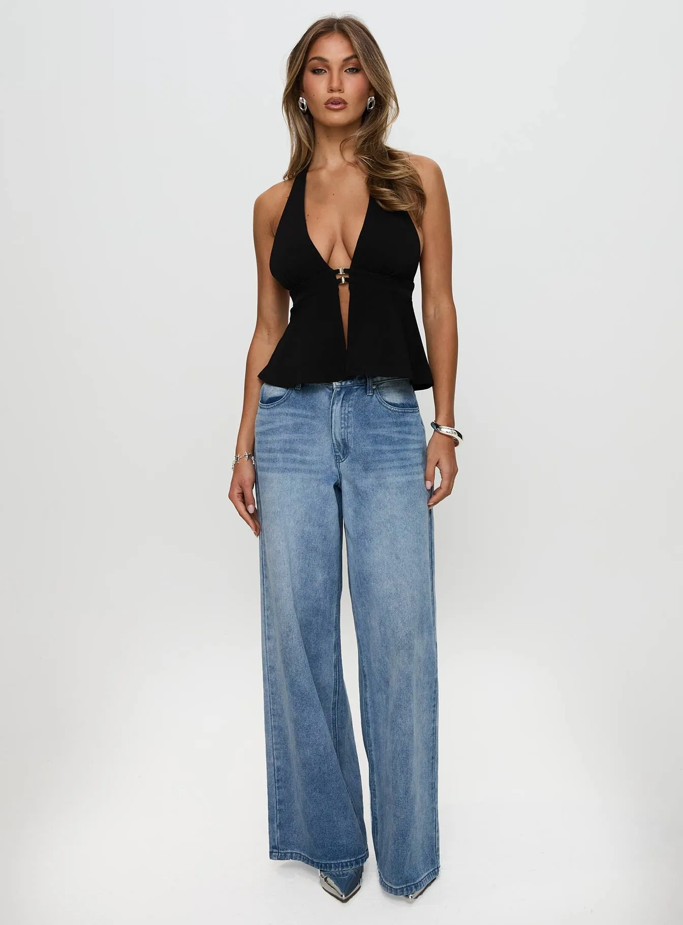 Brealle Halter Top Black sold by Princess Polly product image thumbnail 3