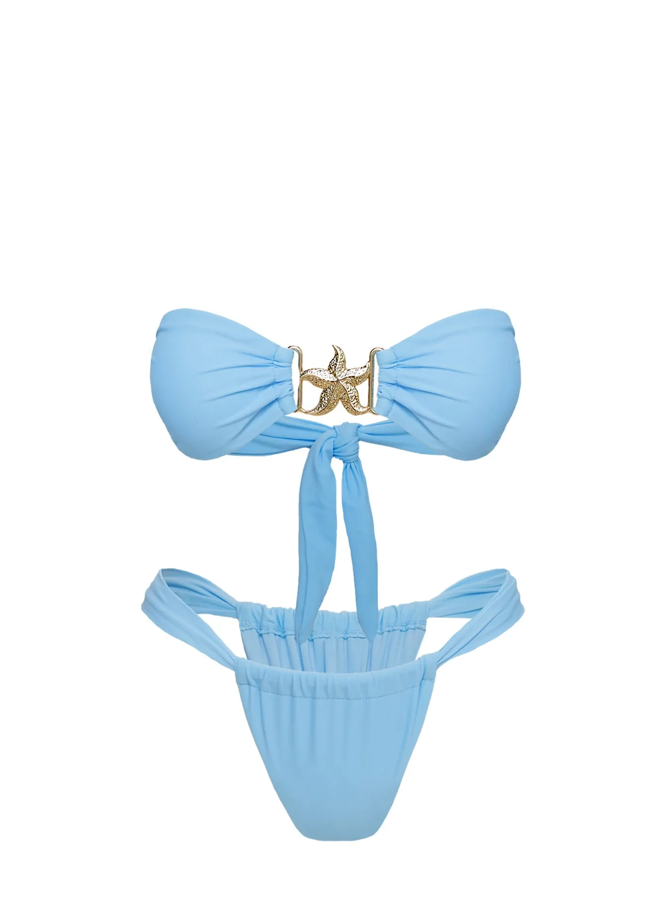 Summer Season Ruched Side Bikini Bottoms Blue sold by Princess Polly product image thumbnail 5