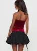 Marentino Bubble Hem Mini Skirt Black sold by Princess Polly