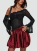 Rubee Bubble Hem Mini Skirt Red sold by Princess Polly
