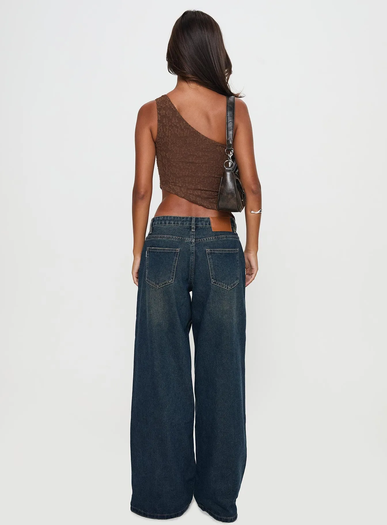 Hocus Pocus Low Rise Wide Leg Jean Dark Wash sold by Princess Polly product image thumbnail 5