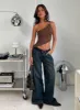 Hocus Pocus Low Rise Wide Leg Jean Dark Wash sold by Princess Polly