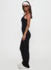 Full-time Flared Backless Active Romper Black sold by Princess Polly