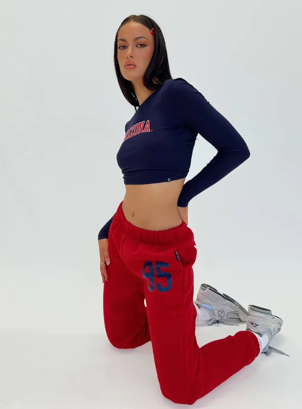 U of A Sweatpants Red sold by Princess Polly