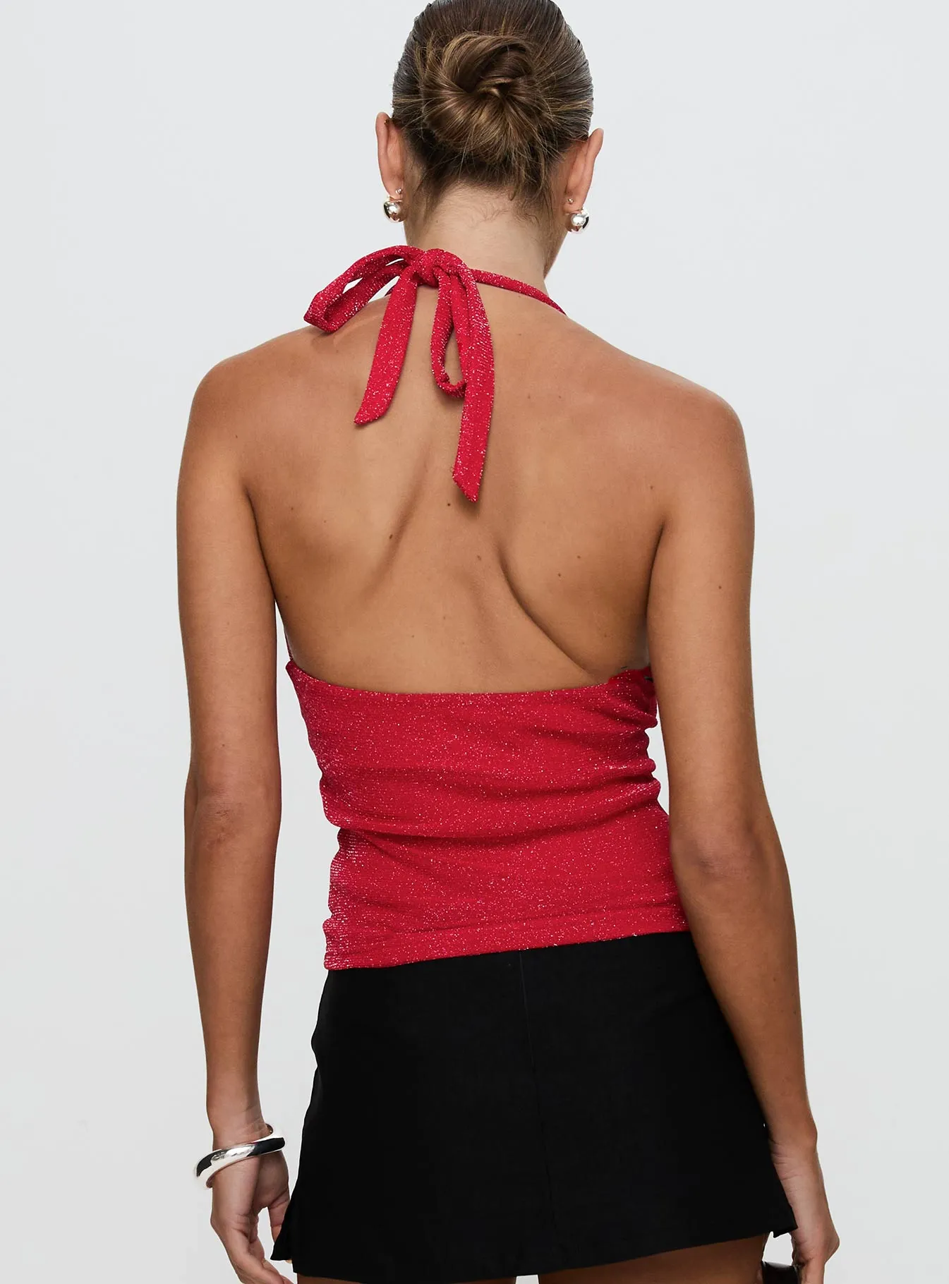 Allende Halter Top Red sold by Princess Polly product image thumbnail 5