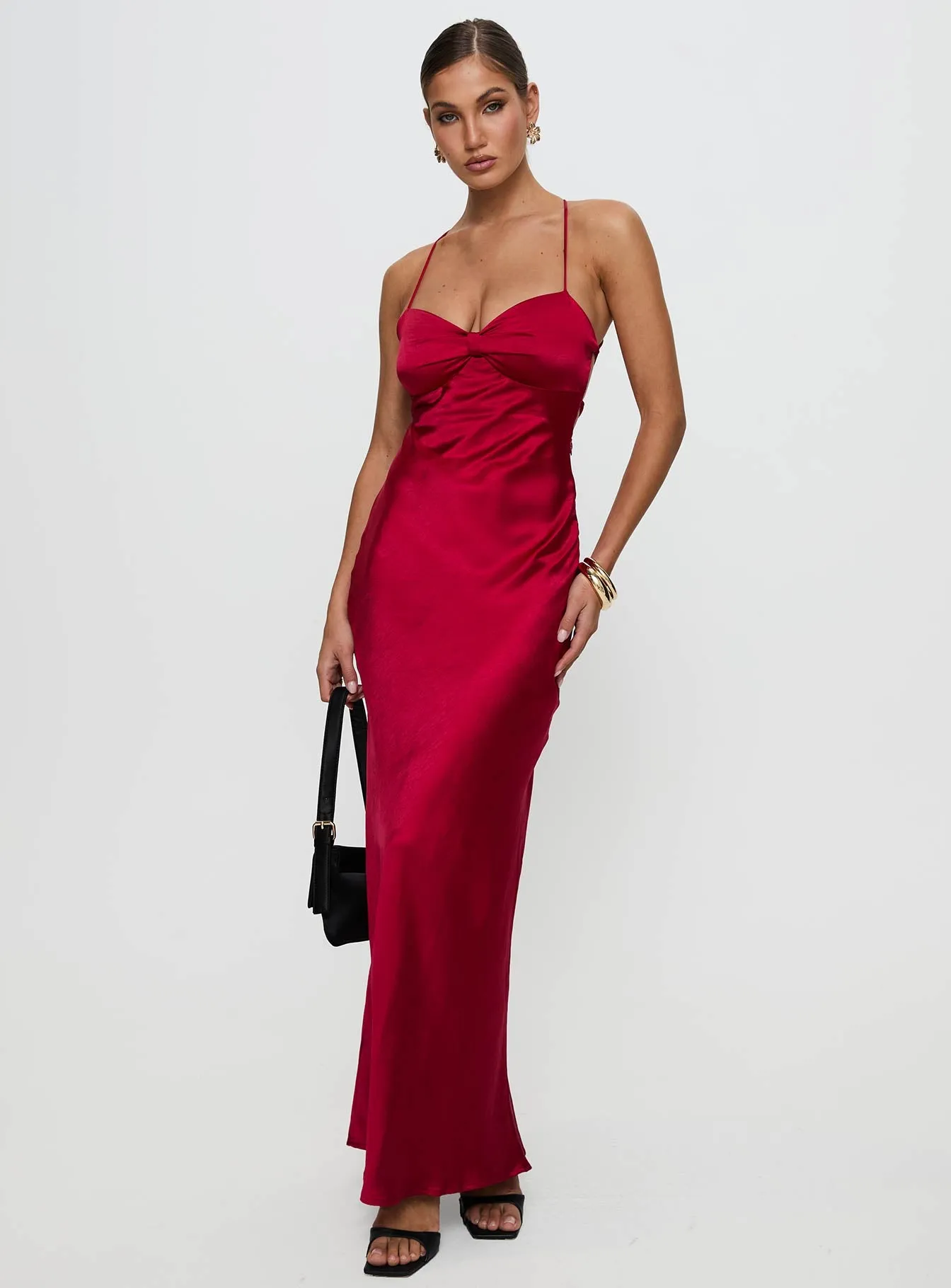 Kristelle Maxi Dress Red sold by Princess Polly product image thumbnail 3