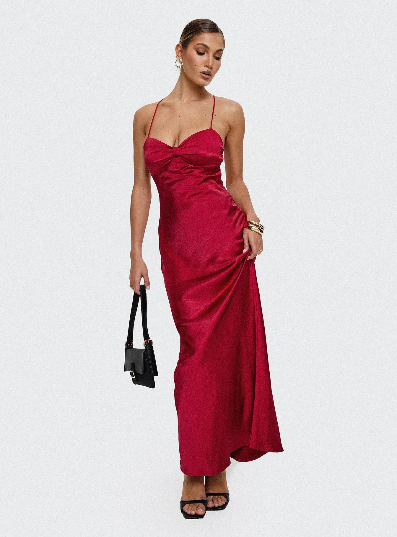 Kristelle Maxi Dress Red sold by Princess Polly