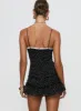 Yves Mini Dress Onyx Polka sold by Princess Polly