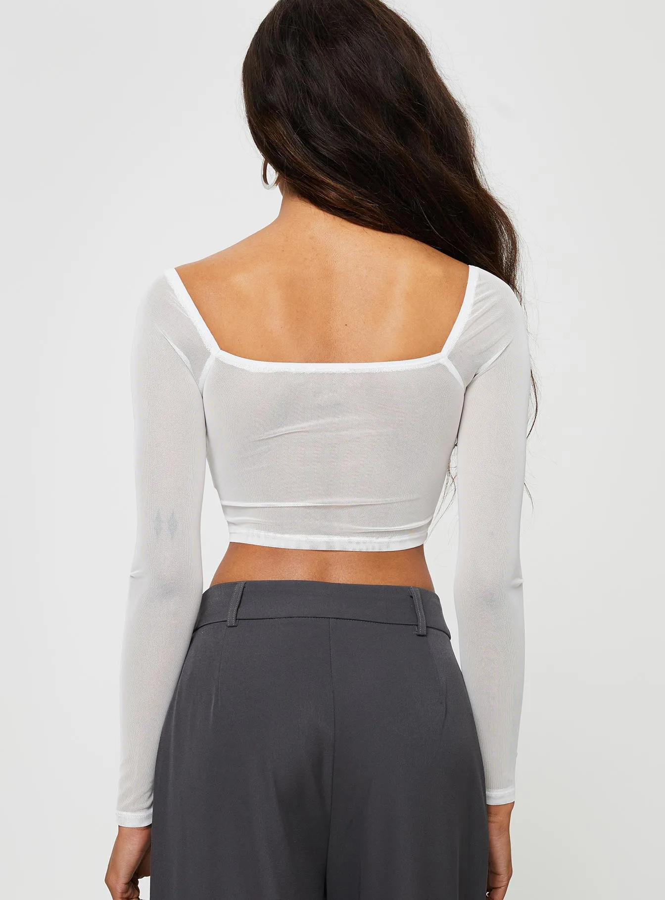 Maranta Long Sleeve Top White sold by Princess Polly product image thumbnail 5