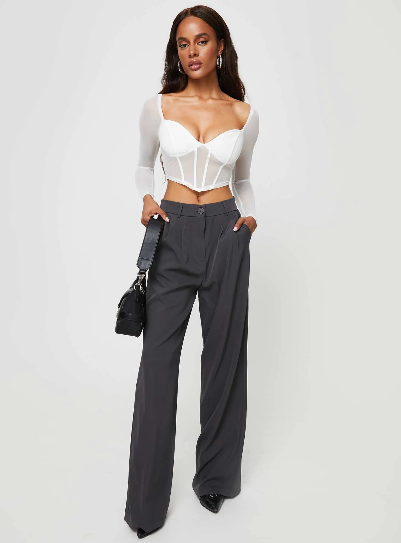 Maranta Long Sleeve Top White sold by Princess Polly product image thumbnail 3