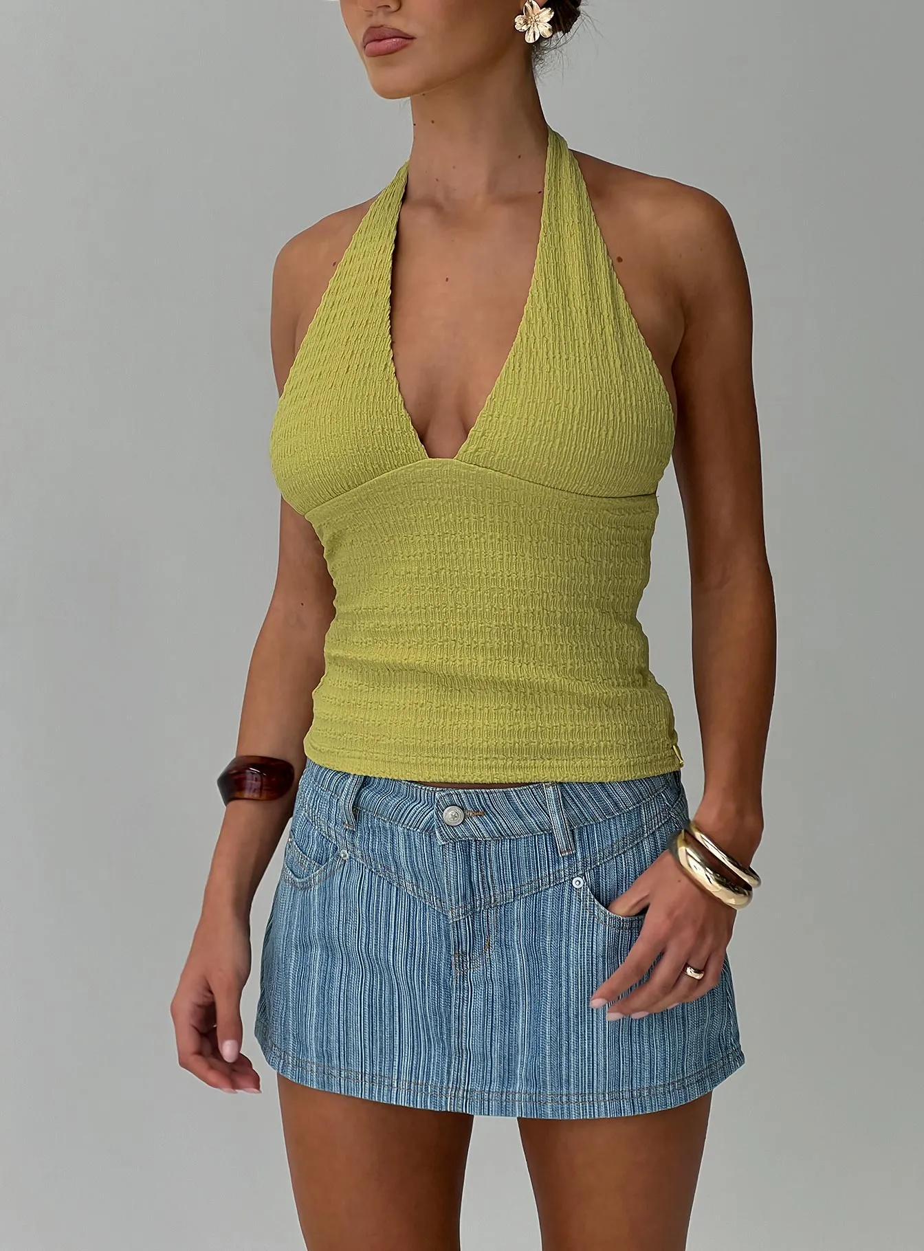 Preslie Skort Blue Stripe sold by Princess Polly