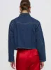Good On You Bow Detail Jacket Blue Denim sold by Princess Polly