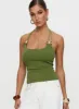 Roller Coaster Bead Detail Top Green sold by Princess Polly