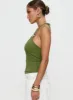 Roller Coaster Bead Detail Top Green sold by Princess Polly