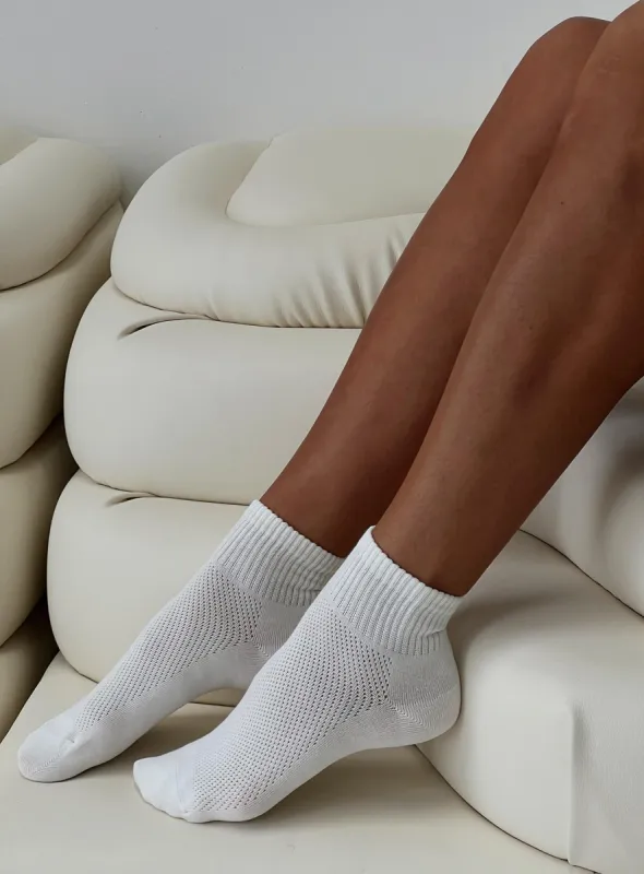 Vandon Crew Sock White sold by Princess Polly