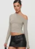 Unplugged Long Sleeve Top Grey sold by Princess Polly
