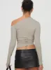 Unplugged Long Sleeve Top Grey sold by Princess Polly
