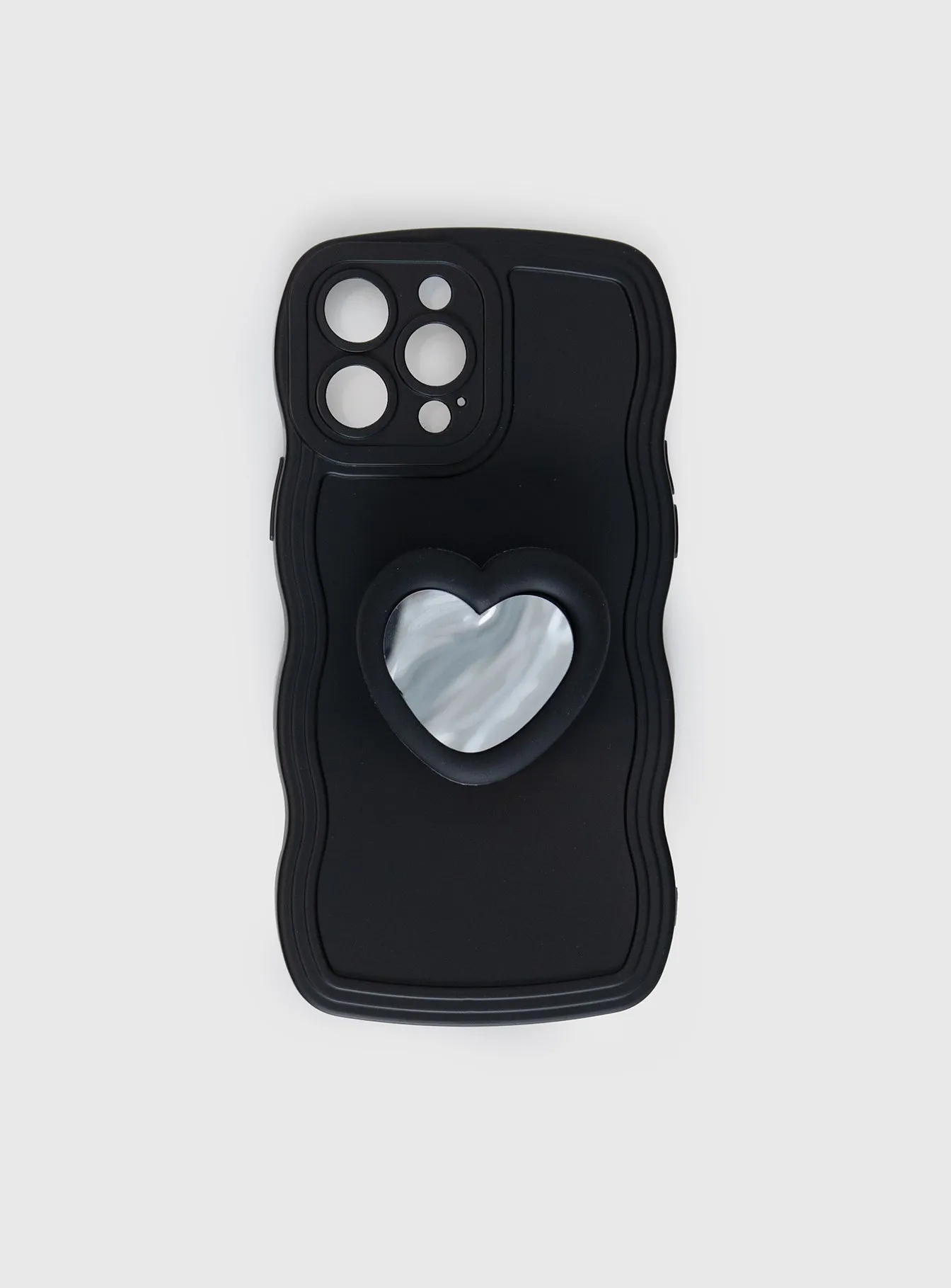 Full Of Heart Iphone Case Black sold by Princess Polly product image thumbnail 2