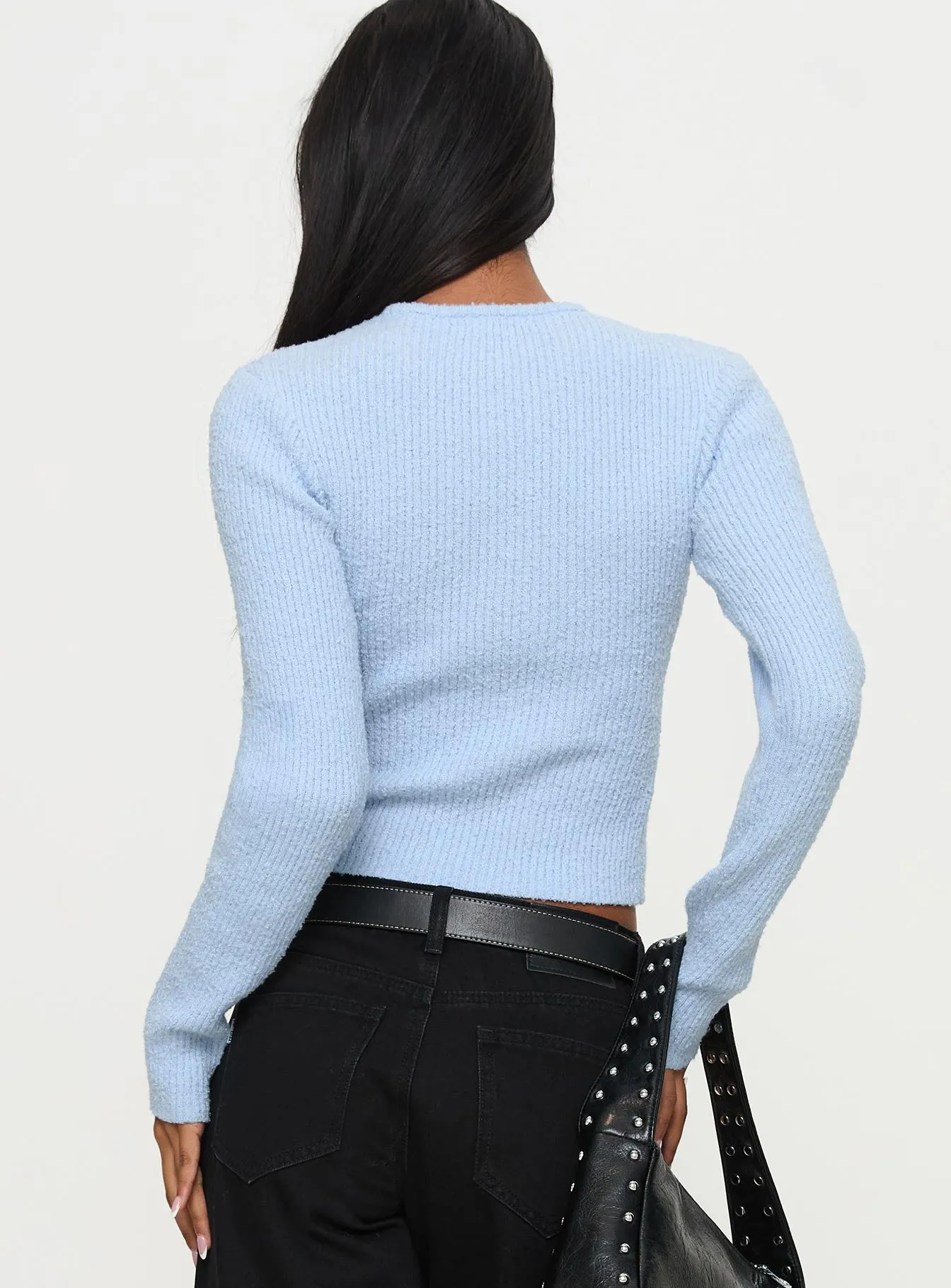 Suzu Long Sleeve Knit Top Blue sold by Princess Polly product image thumbnail 5