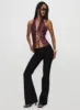 I've Been There Faux Leather Halter Top Red sold by Princess Polly
