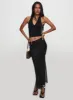 Satine Maxi Skirt Black sold by Princess Polly