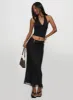 Satine Maxi Skirt Black sold by Princess Polly