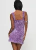 Miss Me Sequin Mini Dress Purple sold by Princess Polly