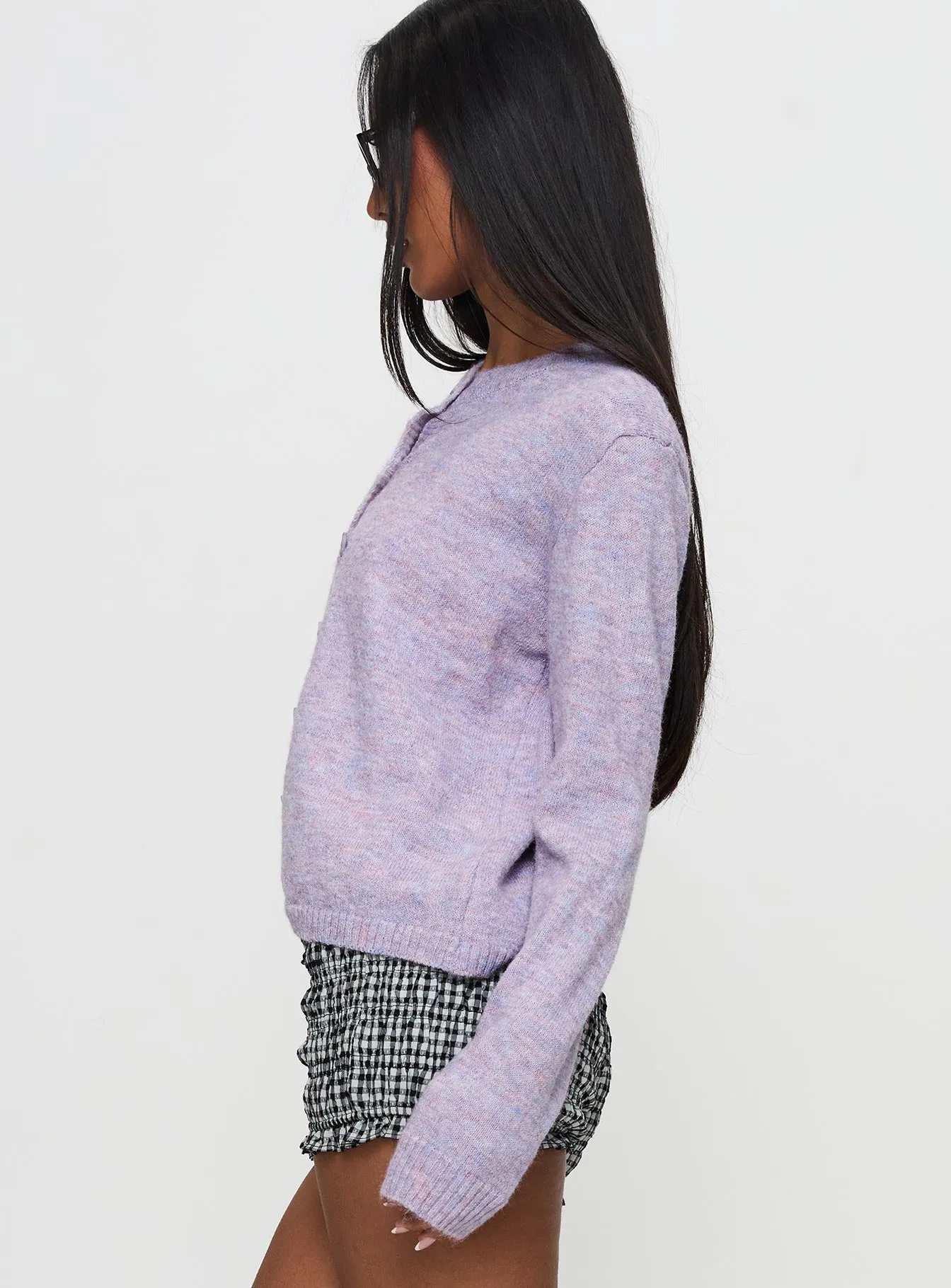 Denmark Cardigan Lilac sold by Princess Polly product image thumbnail 3