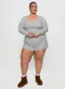 Sleepytea Rib Sleep Long Sleeve Top Grey Curve sold by Princess Polly