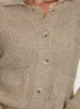 Darcel Button Up Knit Cardigan Mocha sold by Princess Polly
