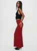 Silene Maxi Skirt Red sold by Princess Polly